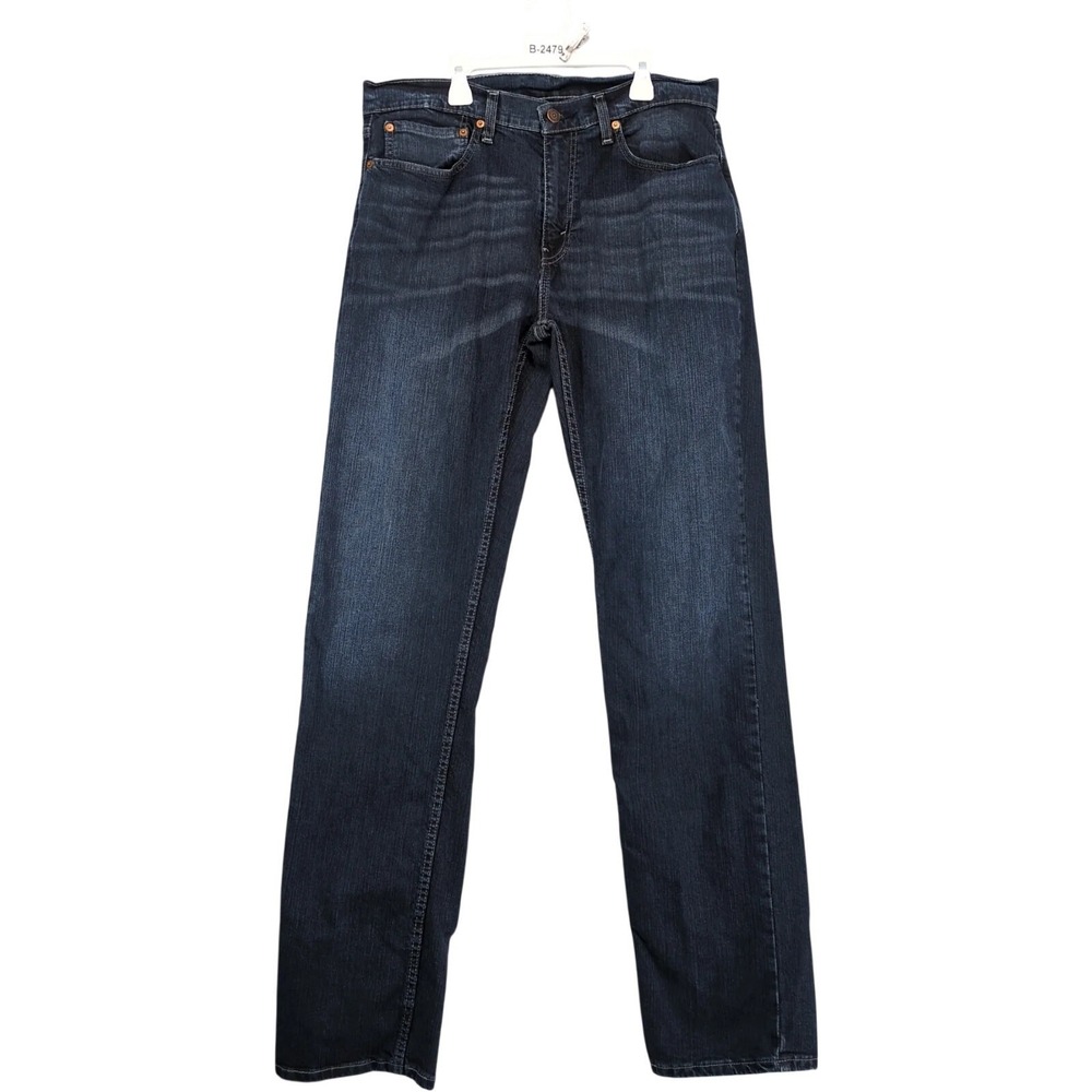 Levi's 559 Relaxed Straight Jeans Mens 34x36 Dark Wash Stretch Denim Workwear